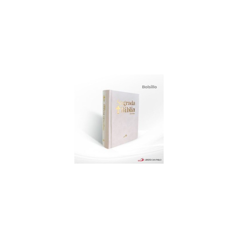SAGRADA BIBLIA CATOLICA BLANCA SIN MOTIVO BOLSILLO – SAN PABLO
