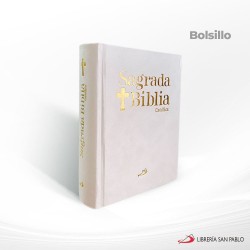 SAGRADA BIBLIA CATOLICA BLANCA SIN MOTIVO BOLSILLO – SAN PABLO